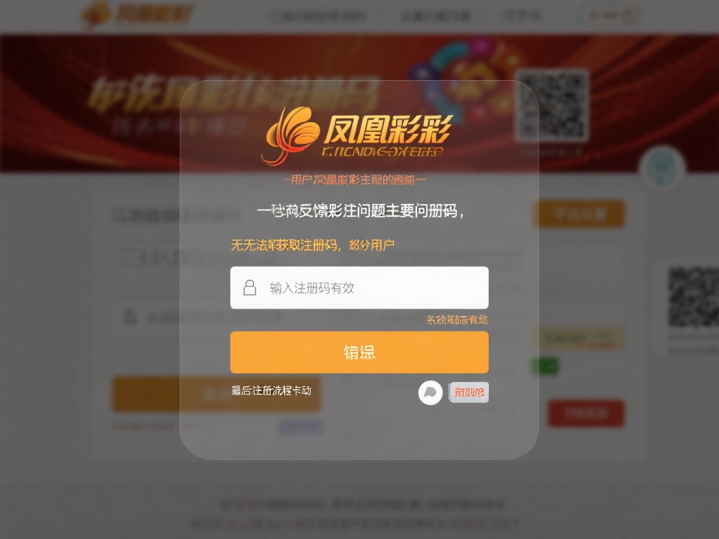 在用户反馈中，关于凤凰彩票注册码的问题主要集中在以